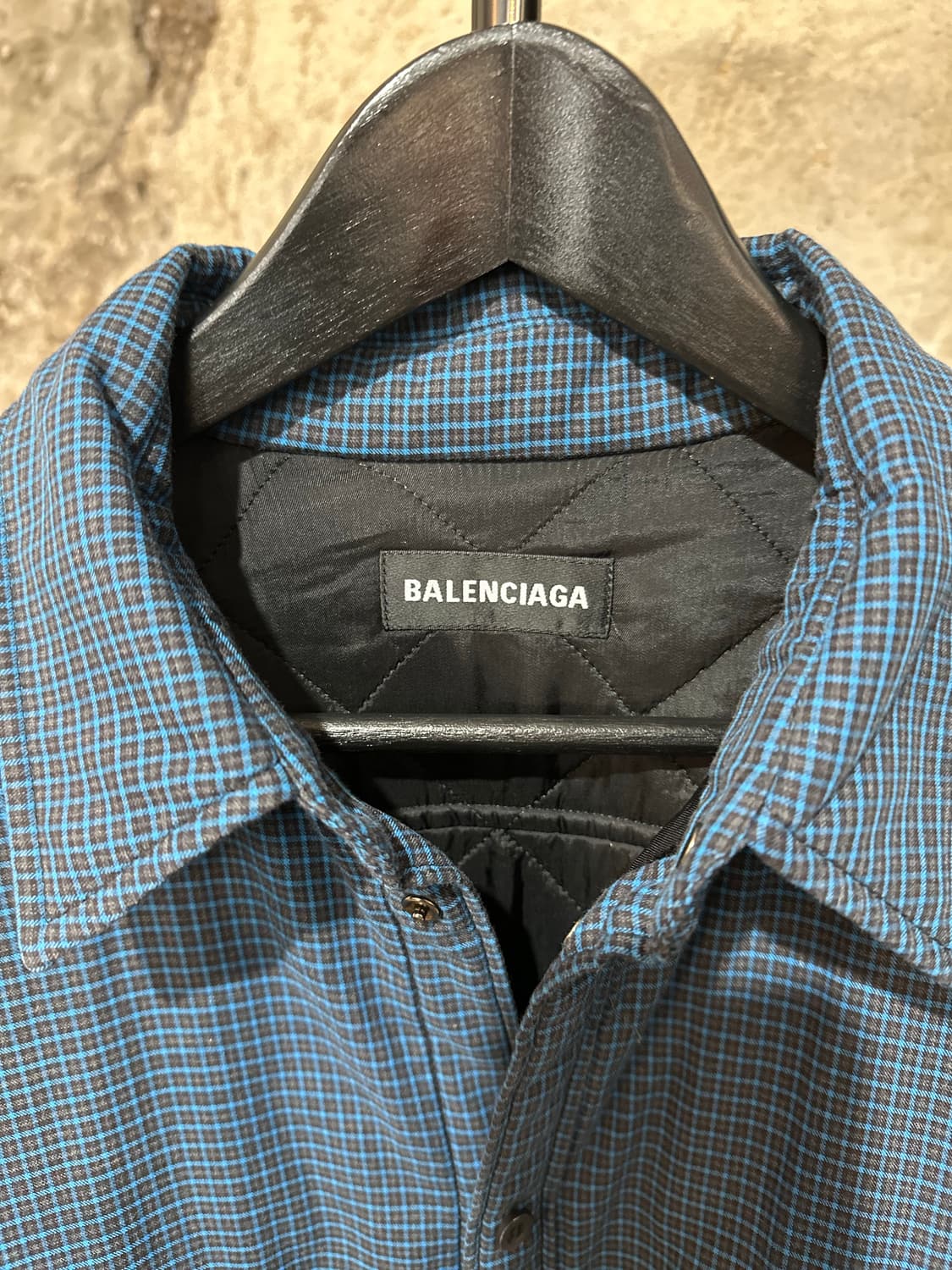 발렌시아가 패딩 체크 셔츠  상품이미지3