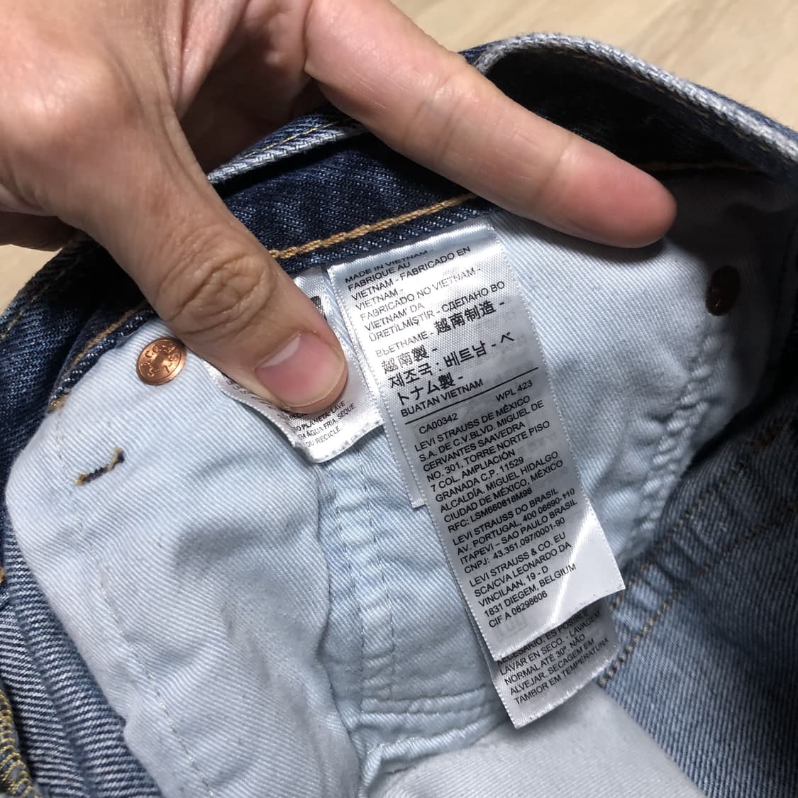 (32) 리바이스 Levi's 551z 어텐틱 스트레이트 핏 데님 상품이미지5