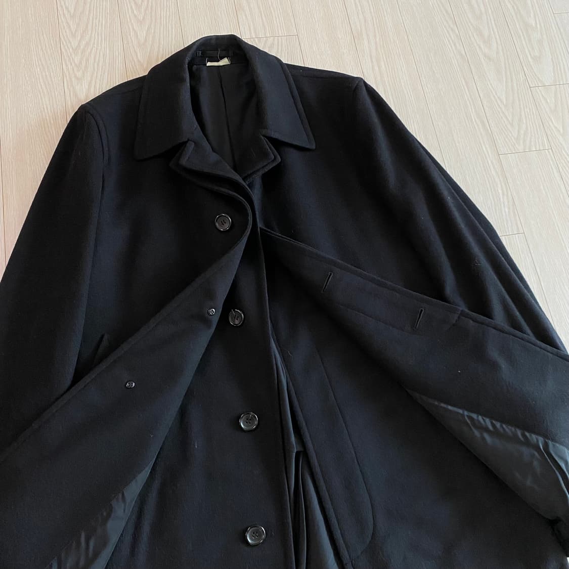 [M] 꼼데가르송 옴므 플러스 17AW 울 캐시미어 도킹 레이어 코트 상품이미지2