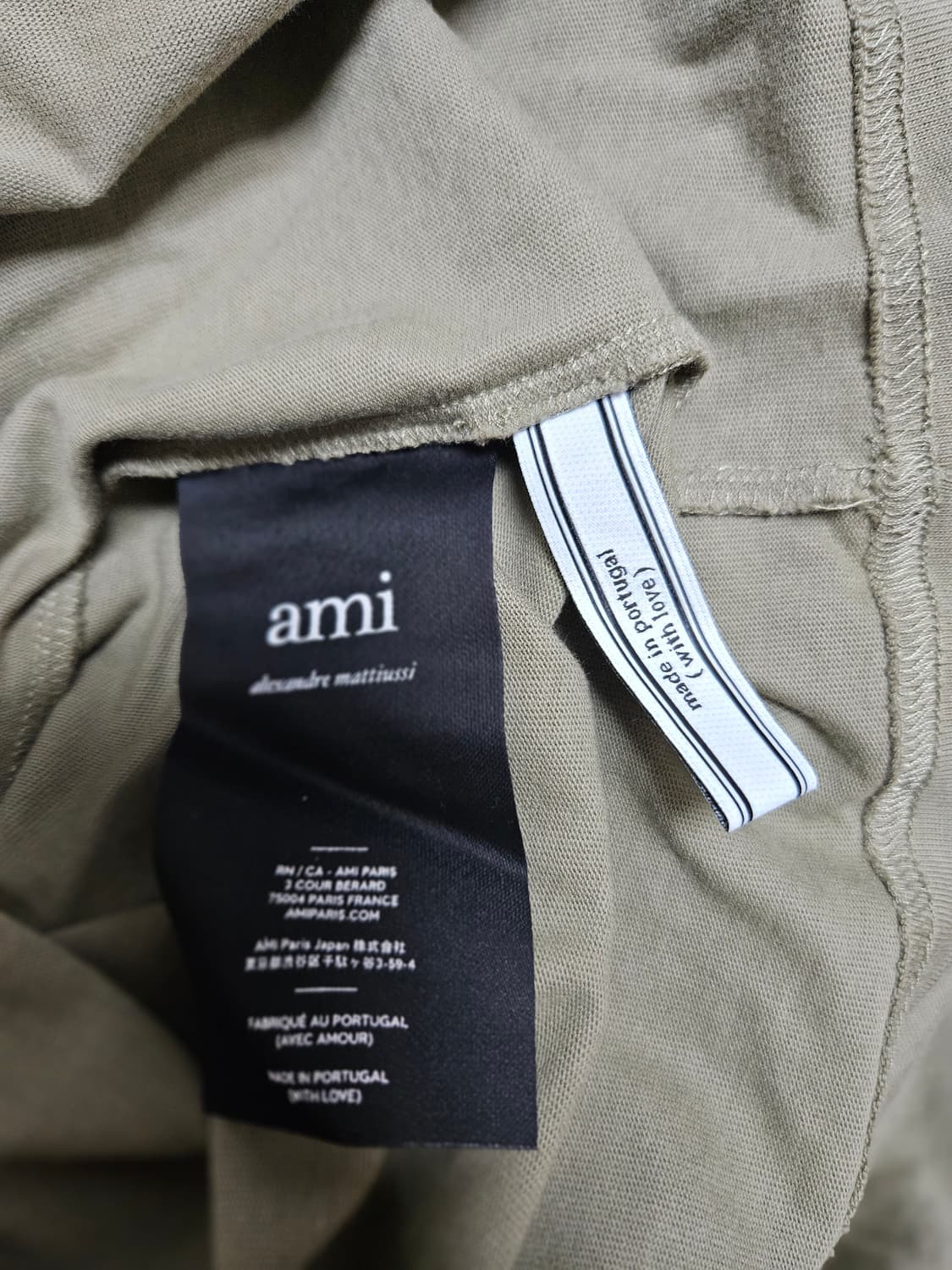 [M]아미 하트자수로고 티셔츠팝니다 상품이미지3