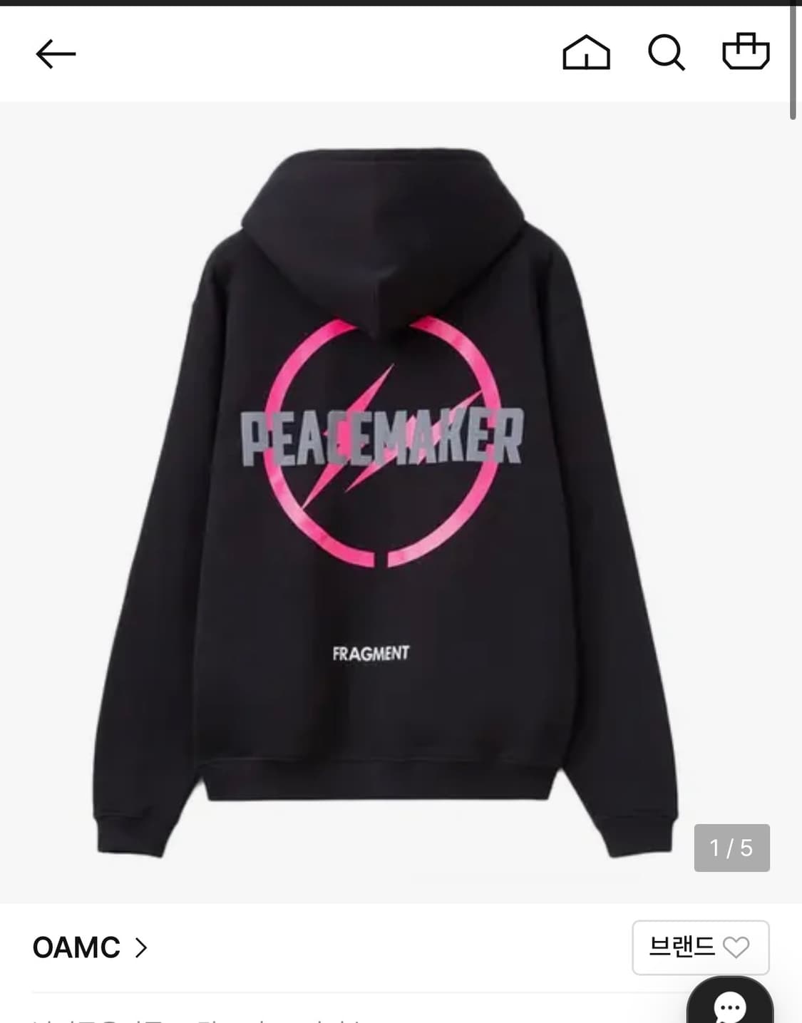 프라그먼트 oamc 후드 L 상품이미지1