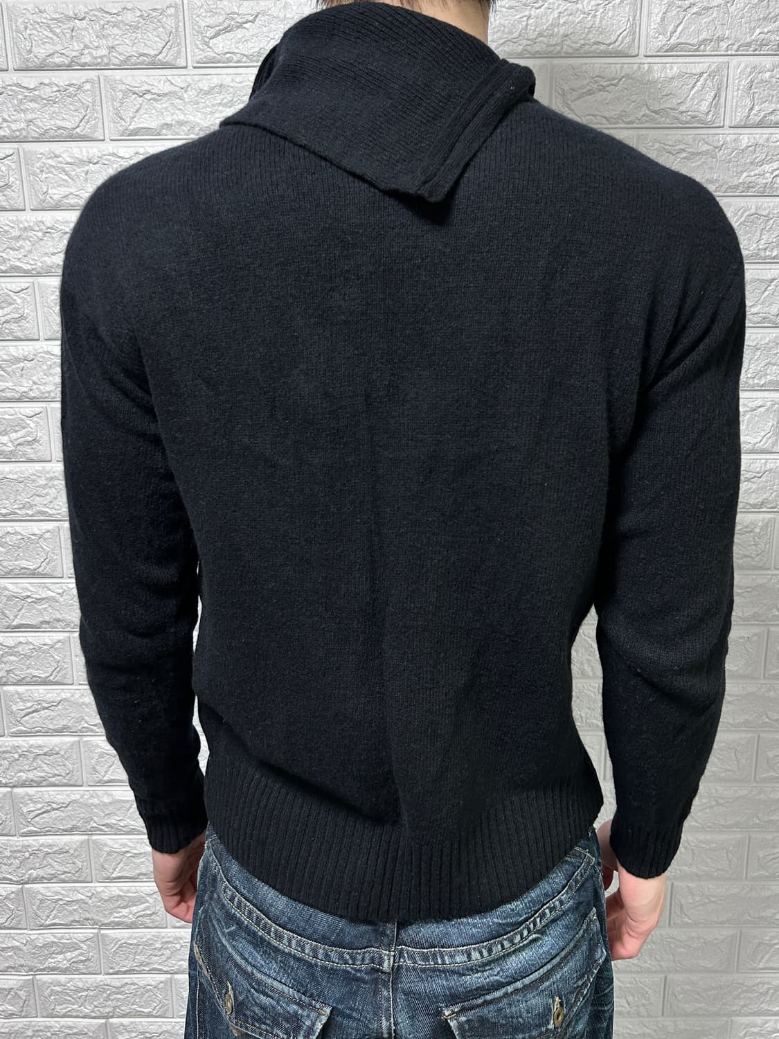 아르마니 더블 지퍼 하이넥 니트 상품이미지5