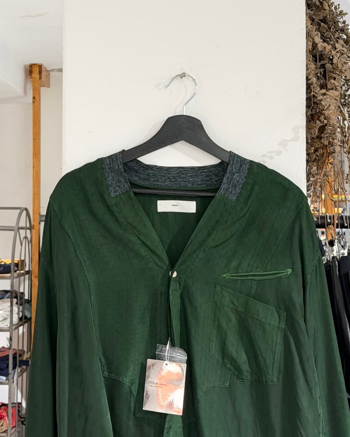 토가 비릴리스 그린 레이온 트윌 셔츠 상품이미지4