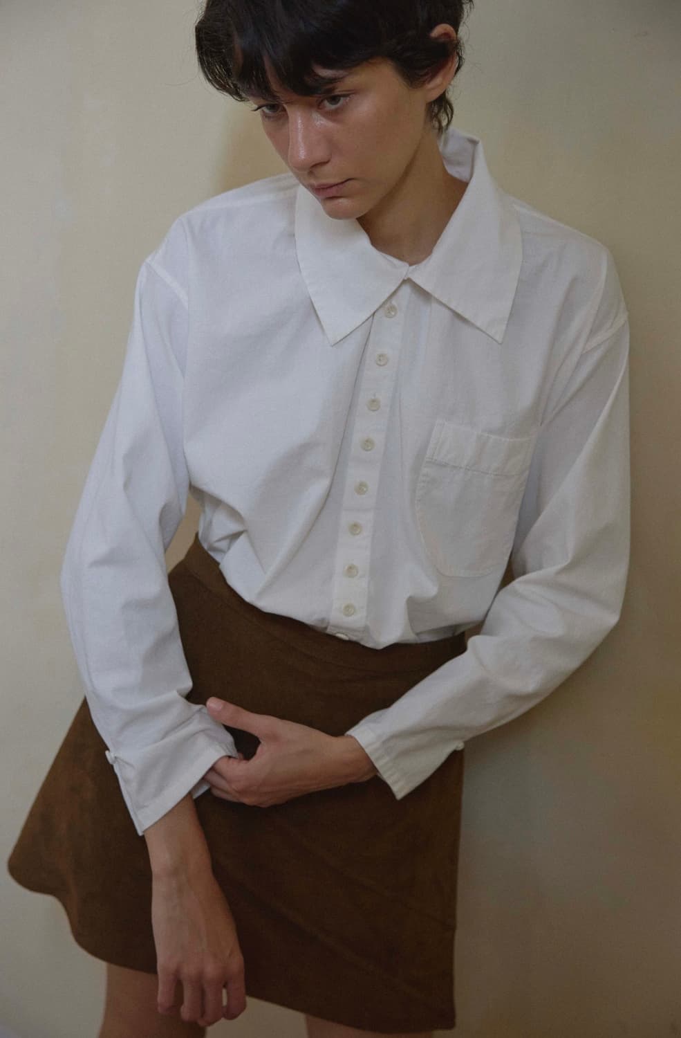 아유서울 버튼 포인트 셔츠 상품이미지2