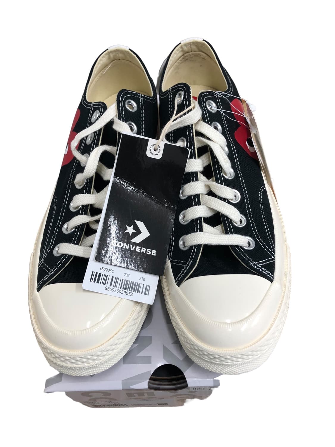컨버스 x 꼼데가르송 척70 로우 블랙 230mm 상품이미지6