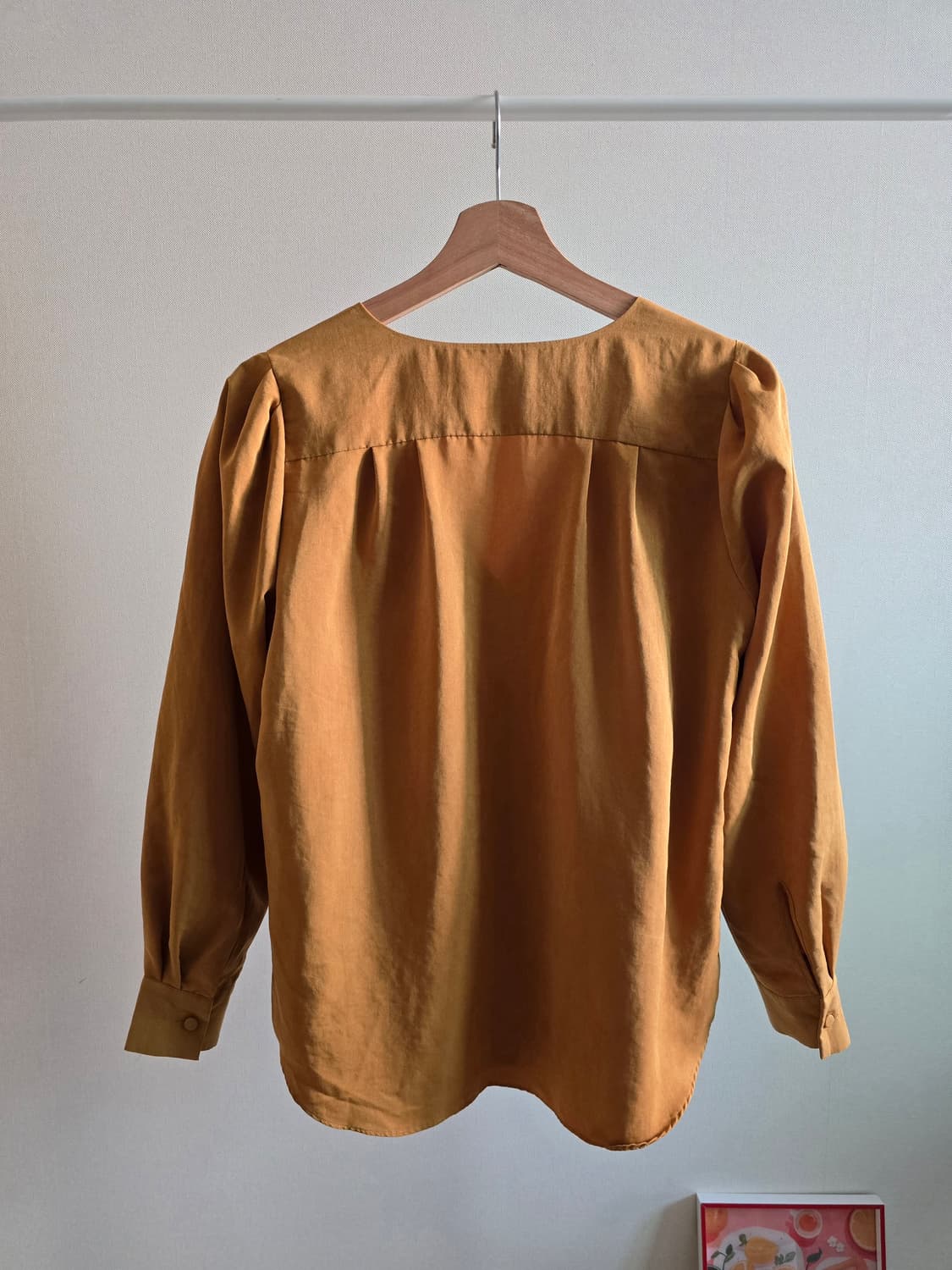 Spick & Span Mustard V-neck ButtonBlouse 상품이미지4