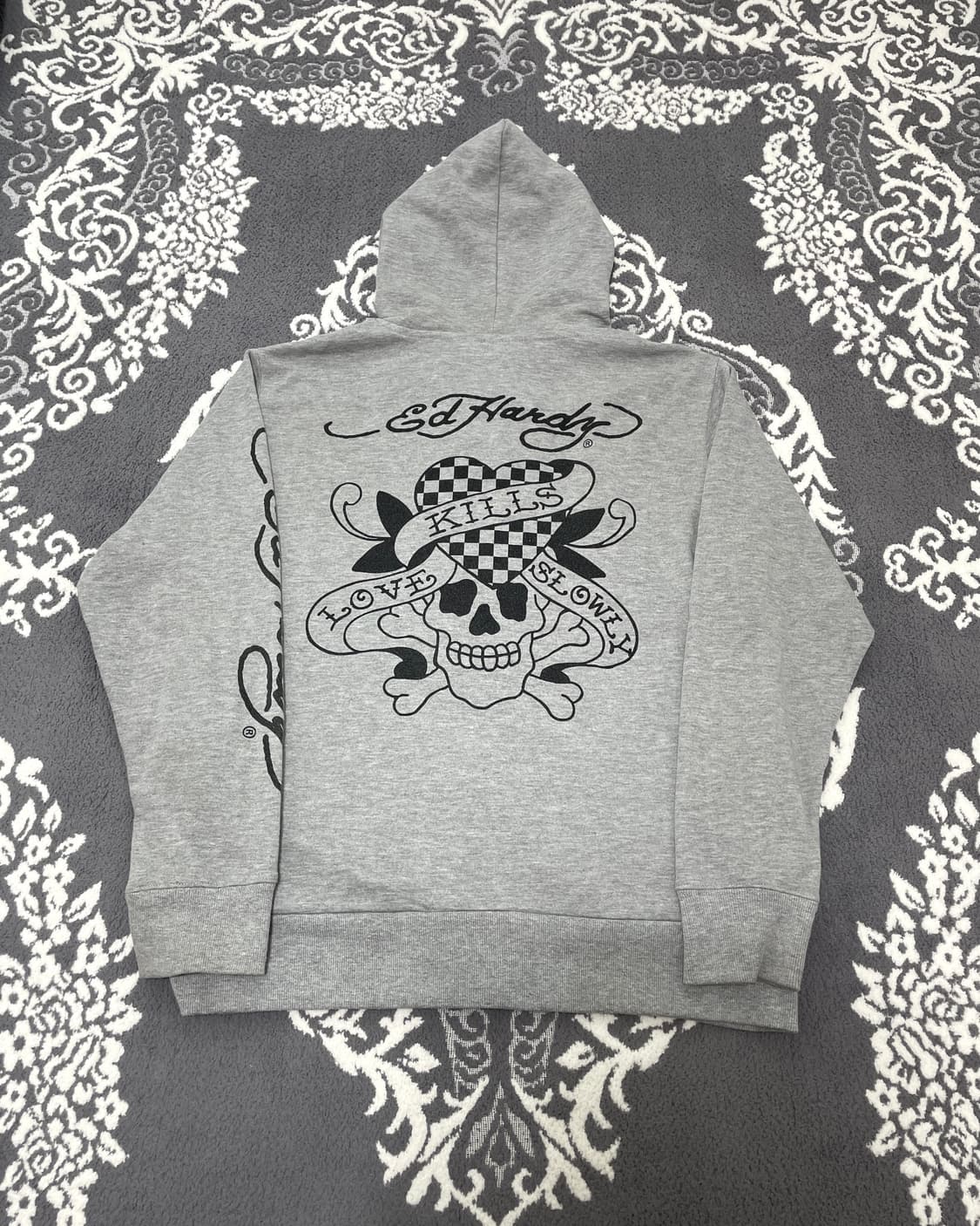 Ed Hardy Zip-Up Skull Hoodie 상품이미지4