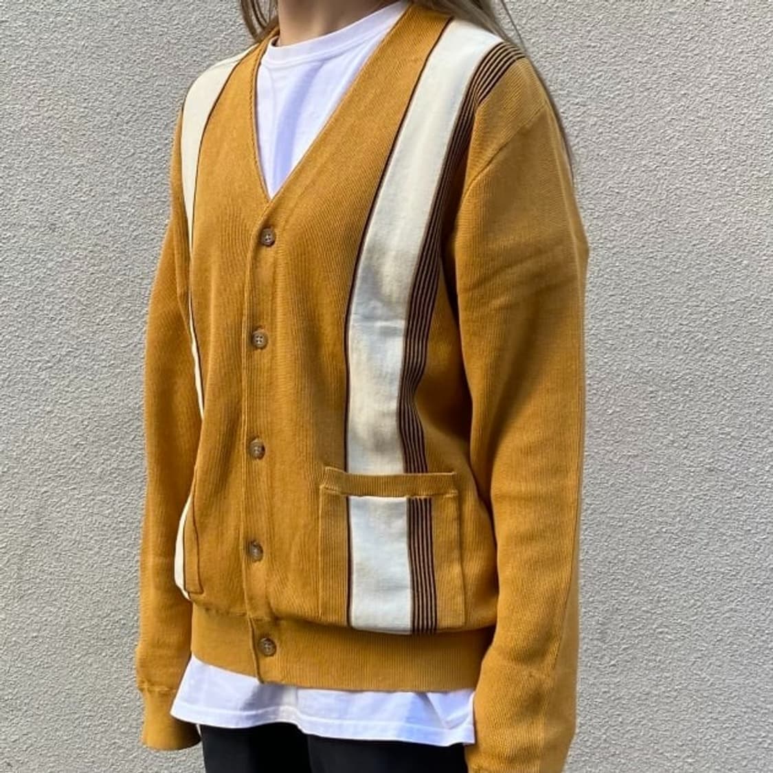 빔즈플러스 BEAMS PLUS Striped Cotton Cardigan 상품이미지4