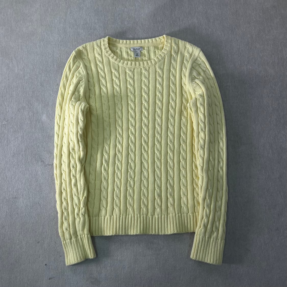 W95 엘엘빈 피셔맨 옐로우 니트  상품이미지1