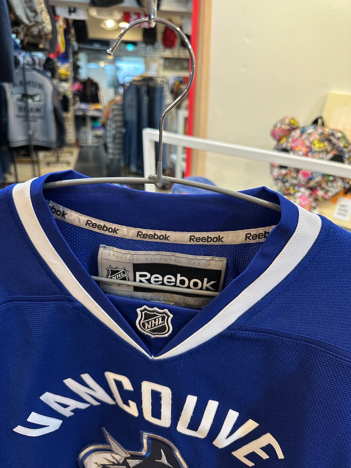 리복 NHL 벤쿠버 캐넉스 아이스하키 홈 저지 L 상품이미지4