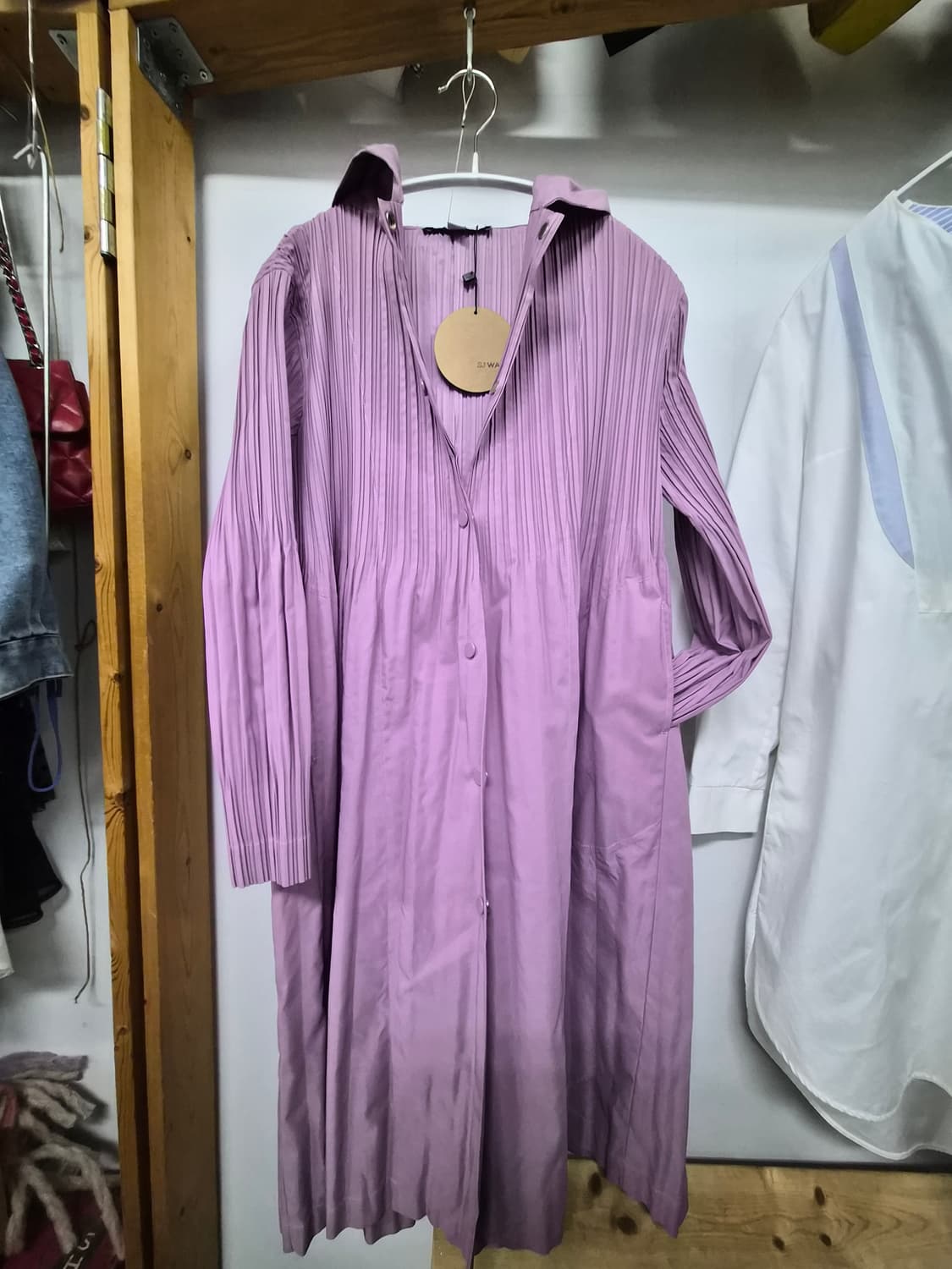 sjwani 손정완 플리츠 후드 가디건 상품이미지3