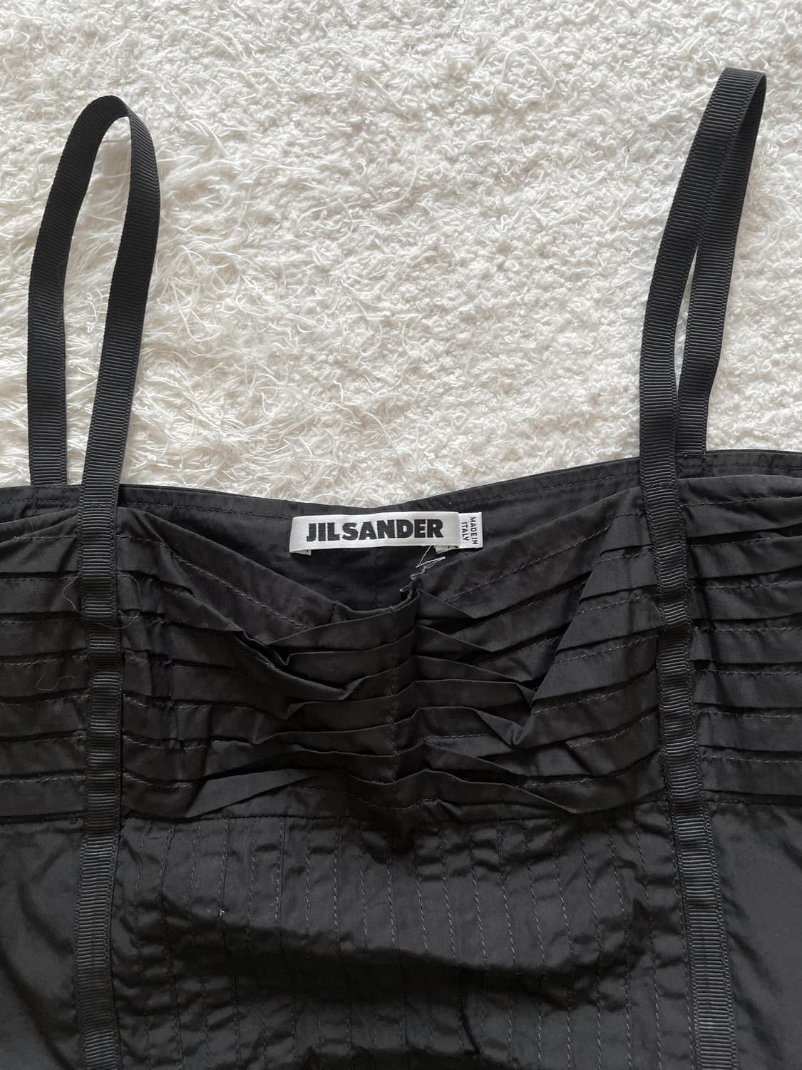 질 샌더 플리츠 슬리브리스 탑 상품이미지2