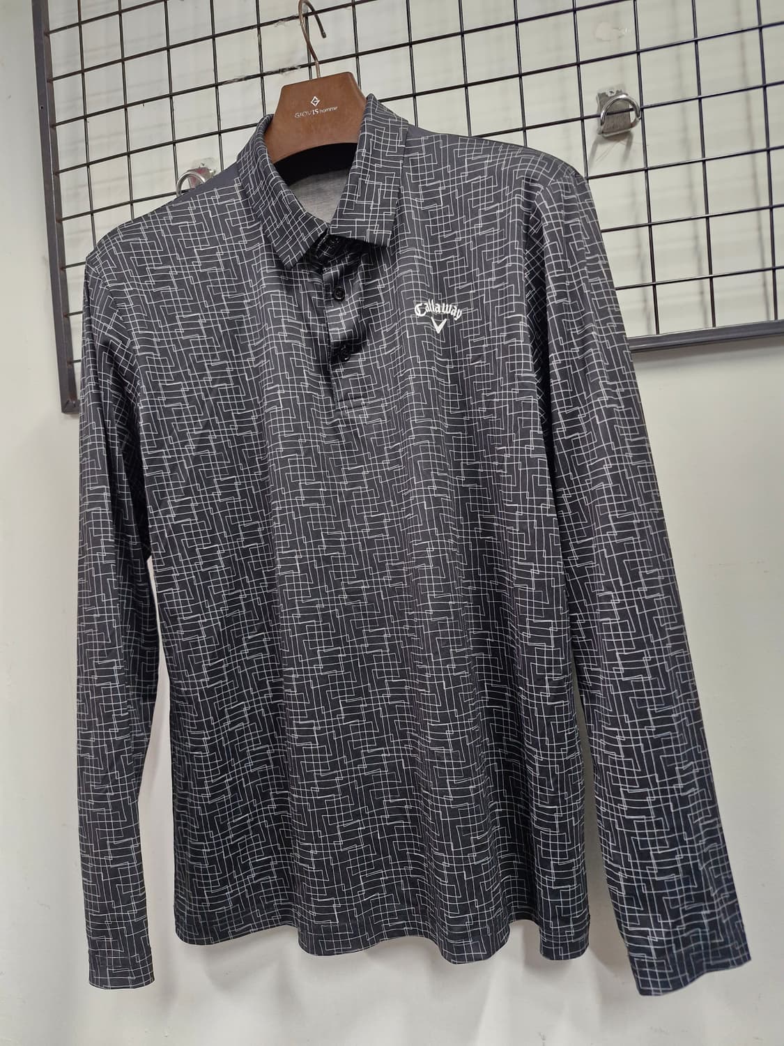 105XL 캘러웨이 패턴 긴팔 카라티. 상품이미지3