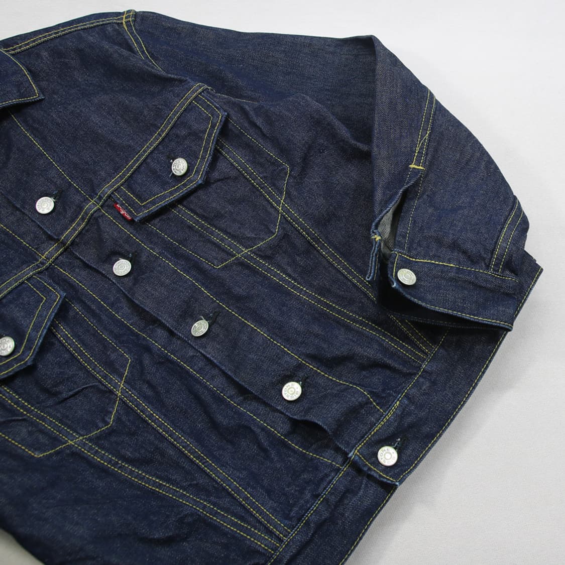 (착용컷) BIG STONE T211 데님 트러커 자켓 (남성용 98) 상품이미지6