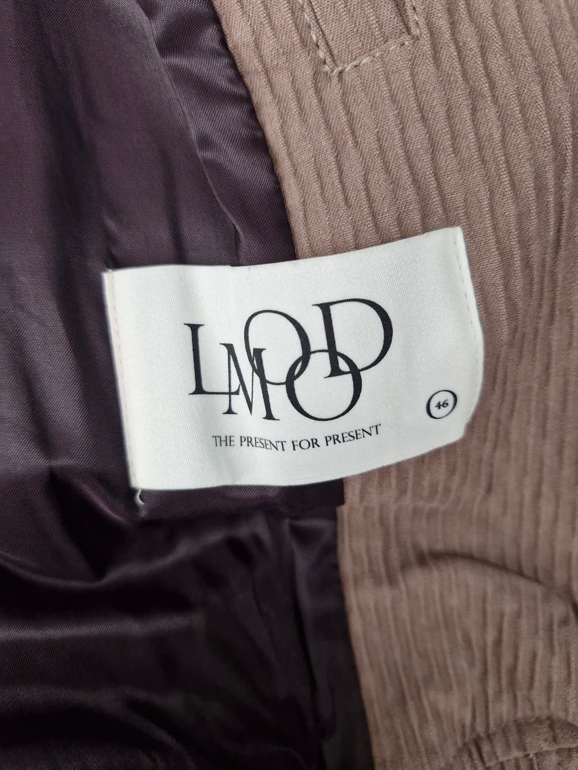 엘무드(LMOOD) 더스티 웨스턴 블루종 자켓 핑크[46] 상품이미지8