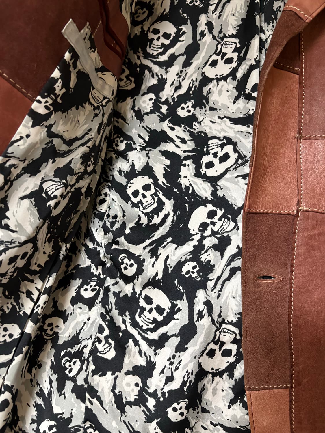 Number Nine 01ss 레더패치 블레이저 자켓 2 상품이미지3