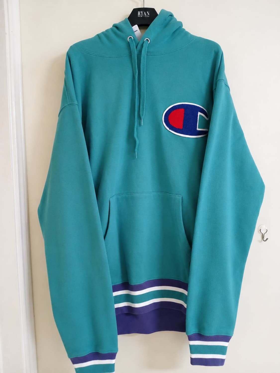 챔피온 후드티 아쿠아블루 XL 상품이미지4