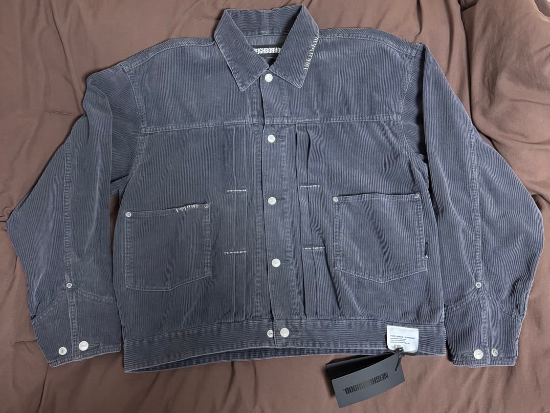 [M] 네이버후드 세비지 코듀로이 자켓 네이비 상품이미지3