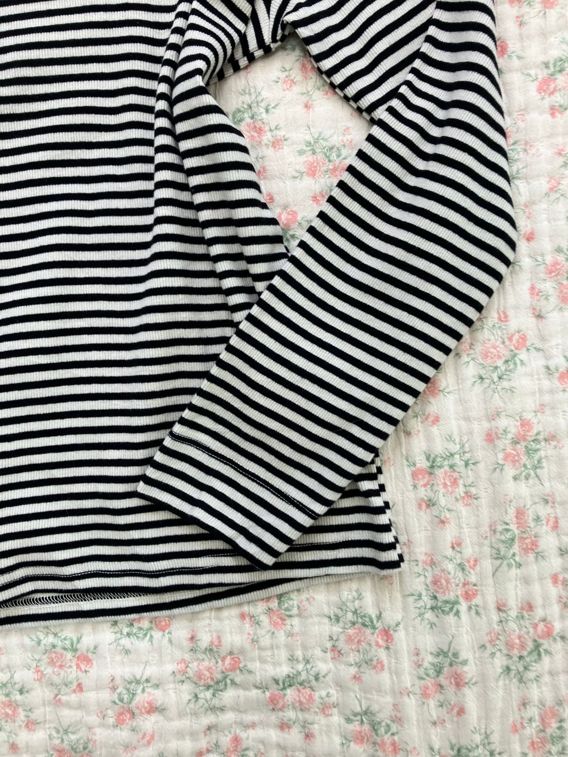 빈티지 스트라이프 폴라 긴팔 1046 y2k 스트릿 갸루 펑키 일본빈티지 상품이미지3