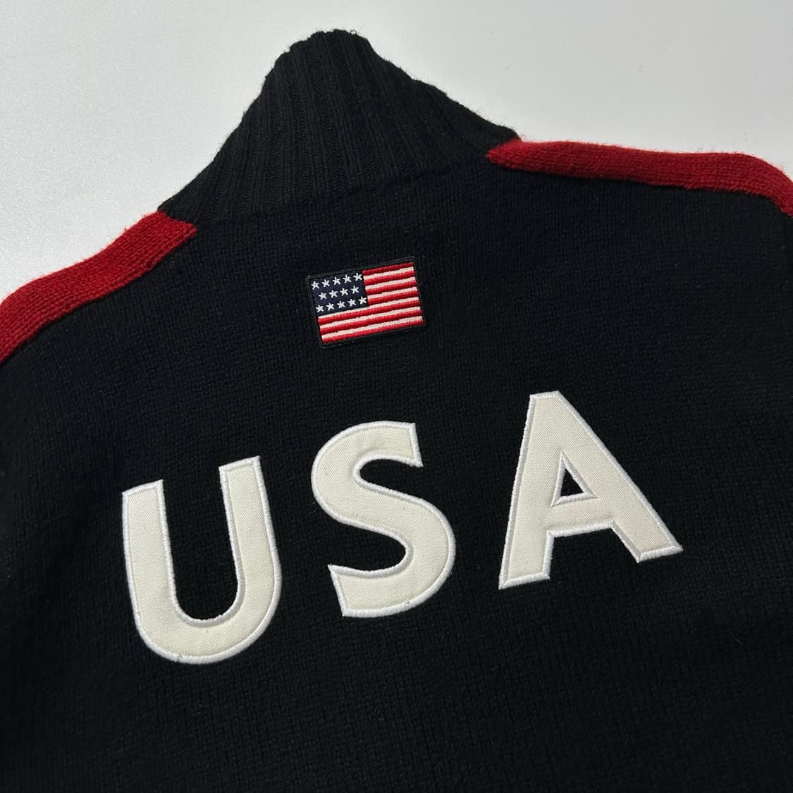 폴로 랄프로렌 빅포니 USA 성조기 니트 집업 가디건 상품이미지6