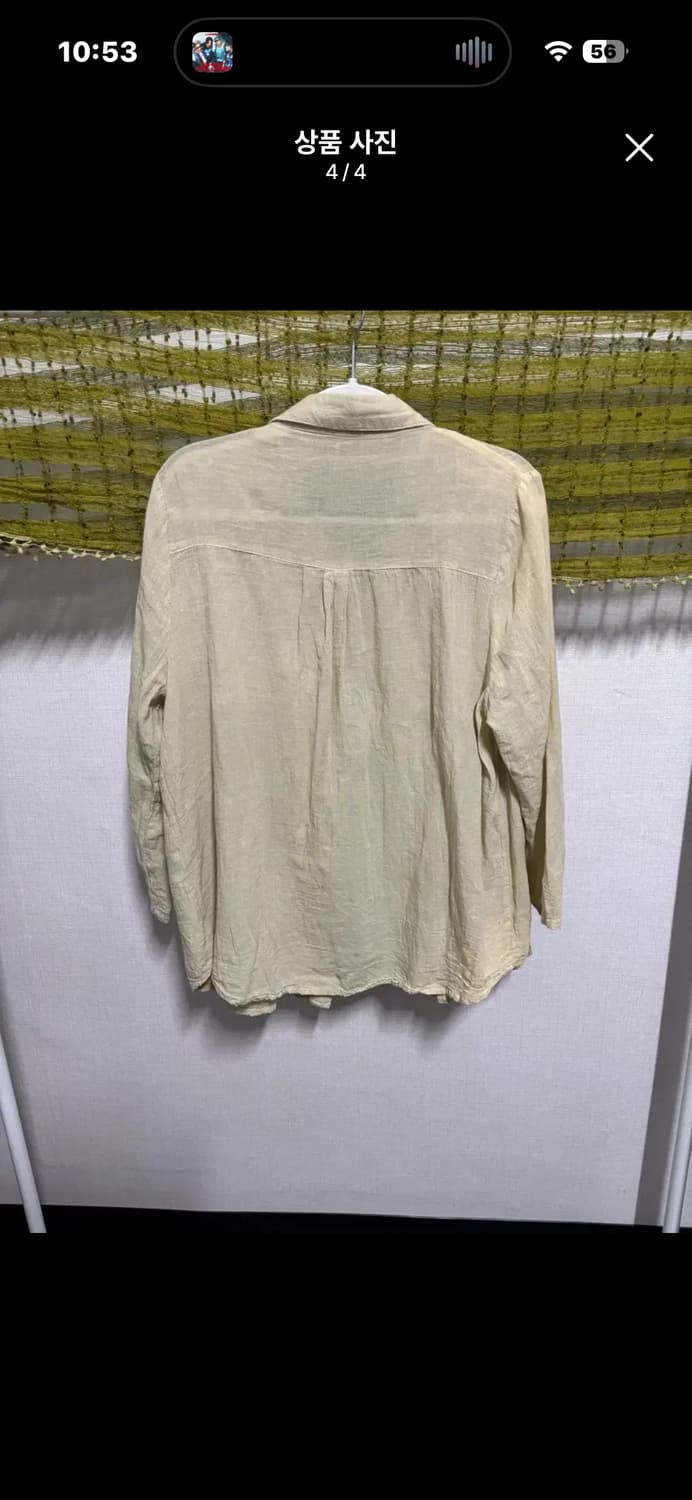 빈티지 타이다이 린넨 셔츠 상품이미지4