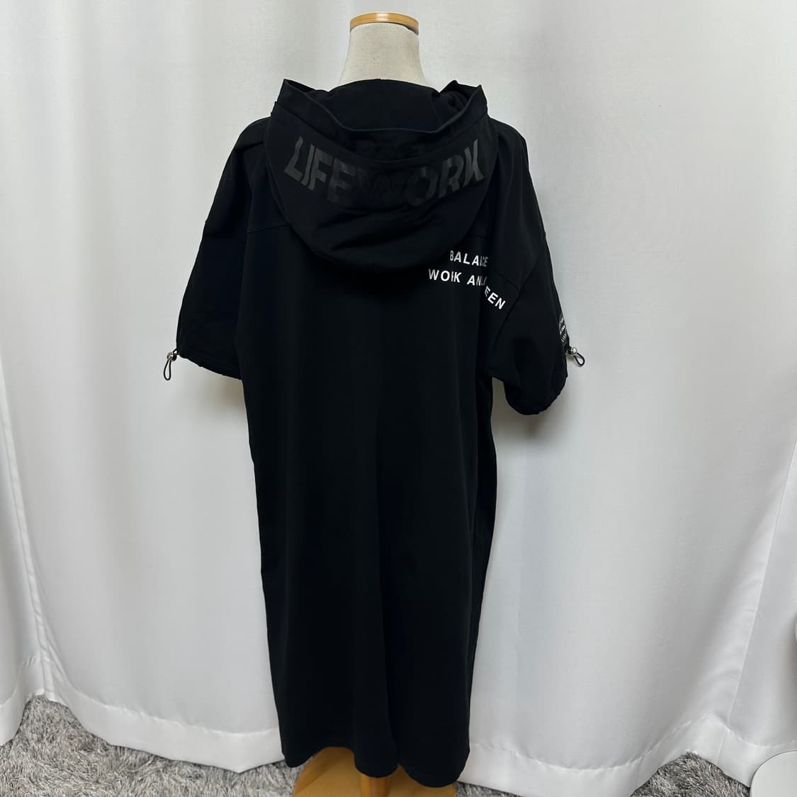   라이프워크 여자 면100% 후드 반팔원피스 FREE 상품이미지6