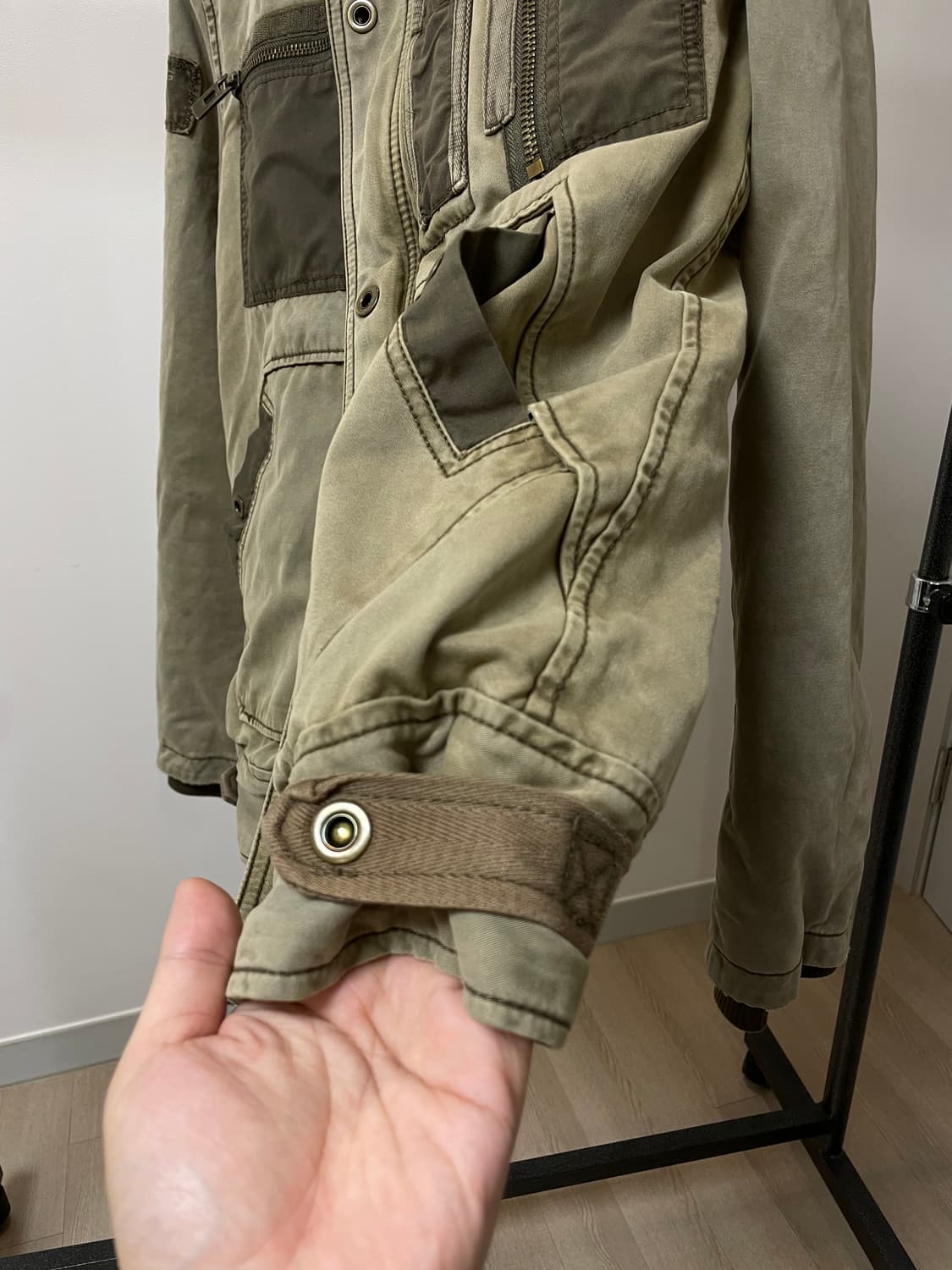 (L) jet lag 빈티지 퍼티그 카고 자켓 상품이미지5