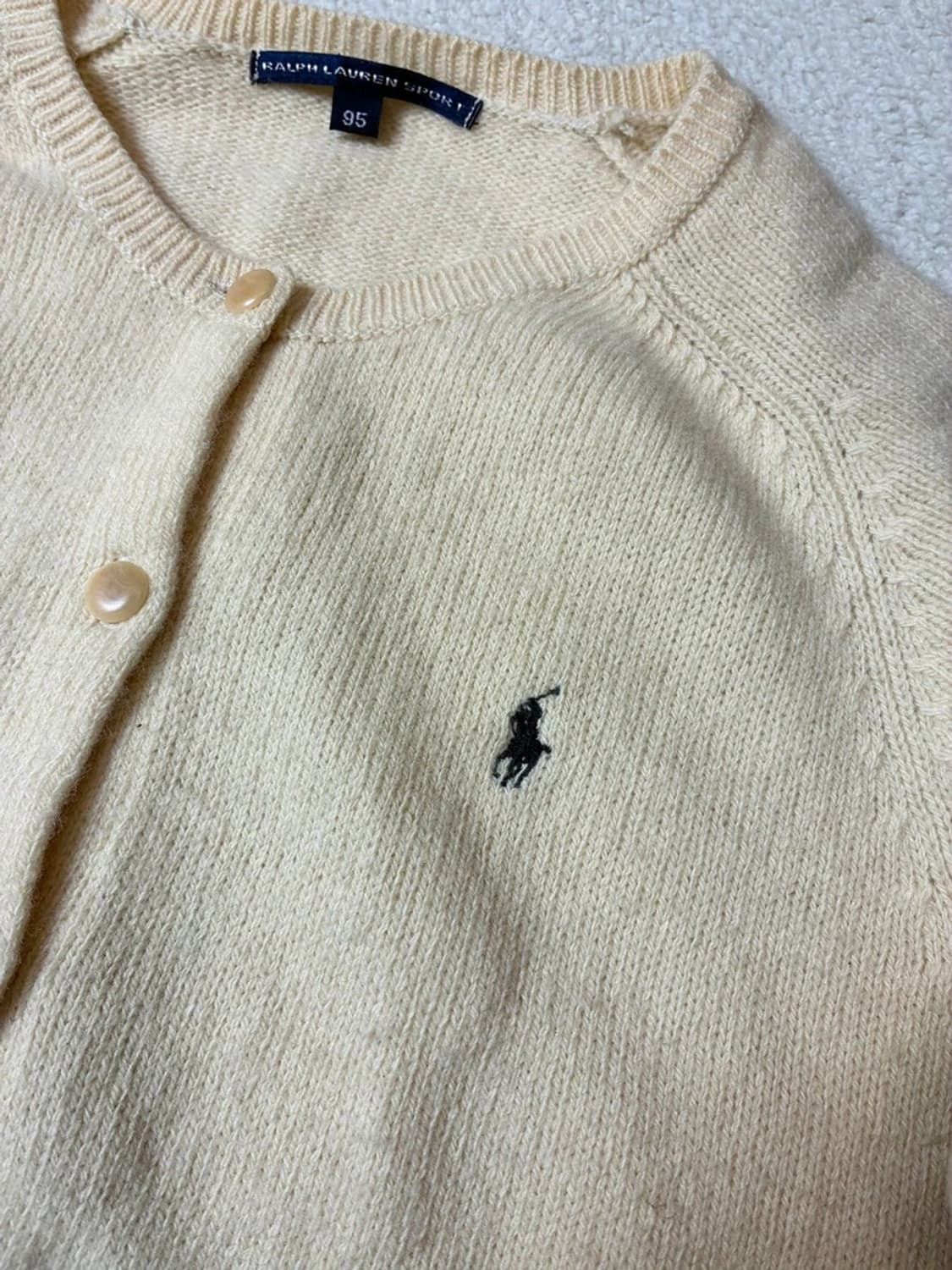 폴로 랄프로렌 00's 울 크롭 니트 가디건 PN7670 상품이미지3