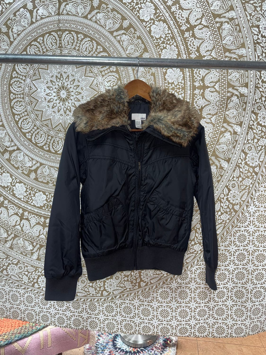 H&M 흐앤므 여성 양털 패디드 자켓  상품이미지3