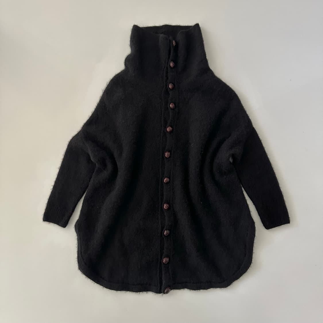 수나오쿠와하라 sunao kuwahara 하이넥 가디건 자켓 상품이미지3