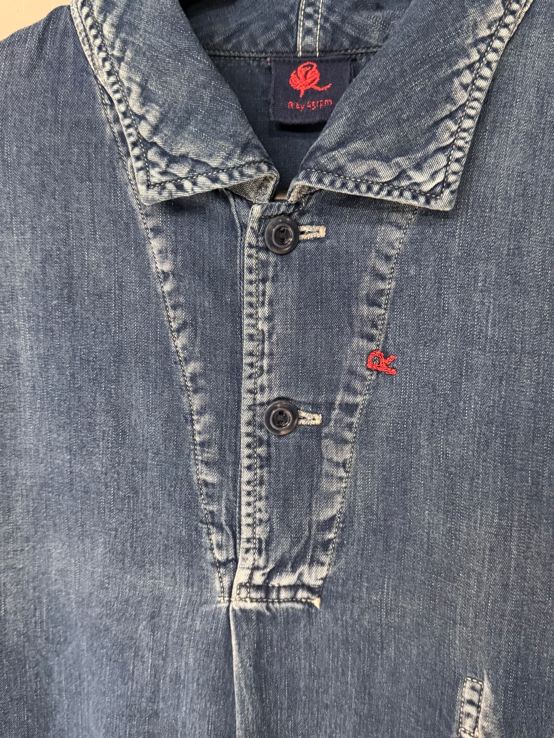 45rpm 인디고 데님 풀오버 셔츠  상품이미지6