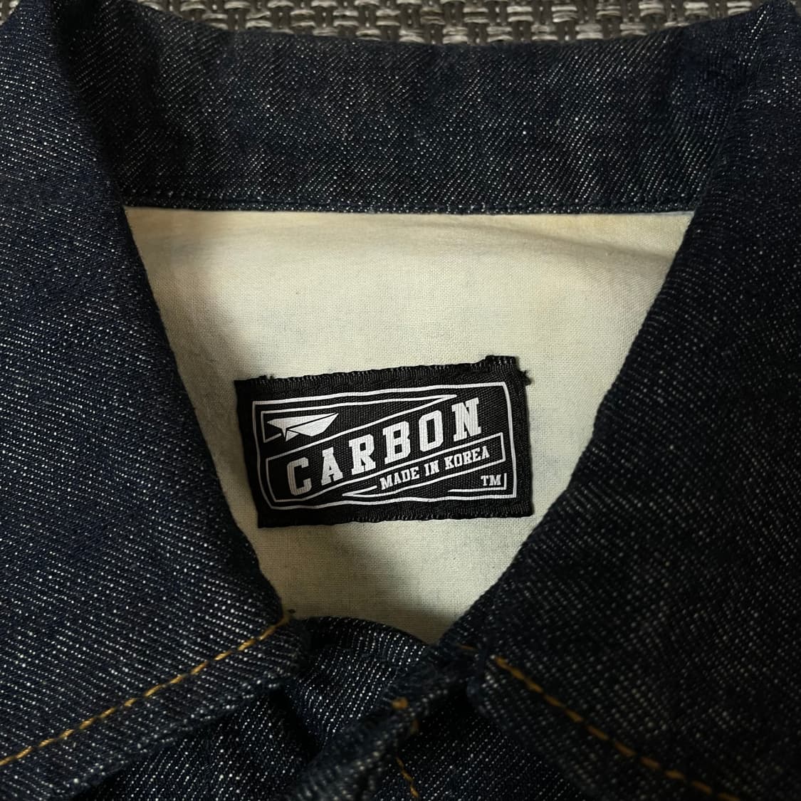 카본 진청 디테일 투포켓 데님 자켓 상품이미지5