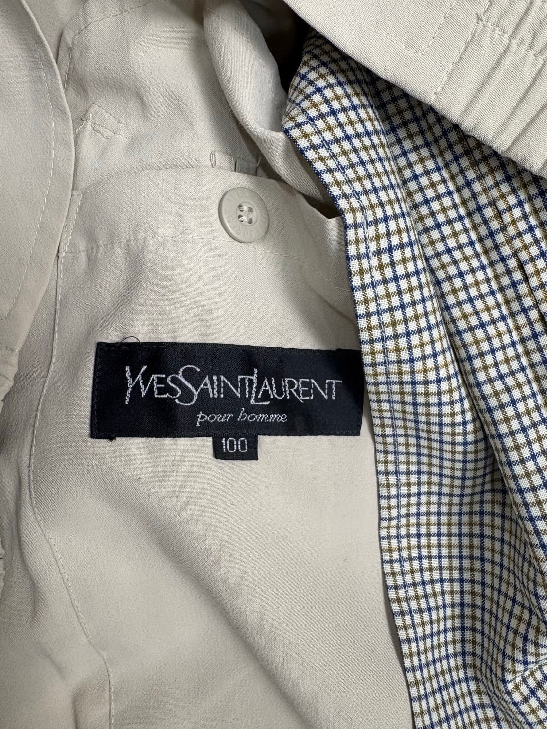 생로랑 자켓 베이지 상품이미지8