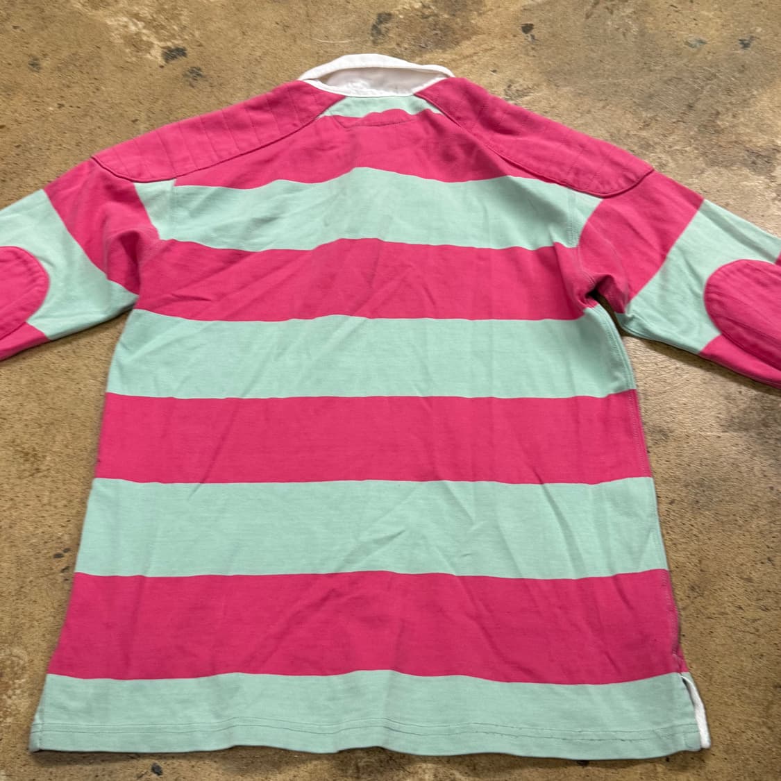 폴로 랄프로렌 핑크 딸기 민트 코튼캔디 긴팔 럭비 카라 티 상품이미지4