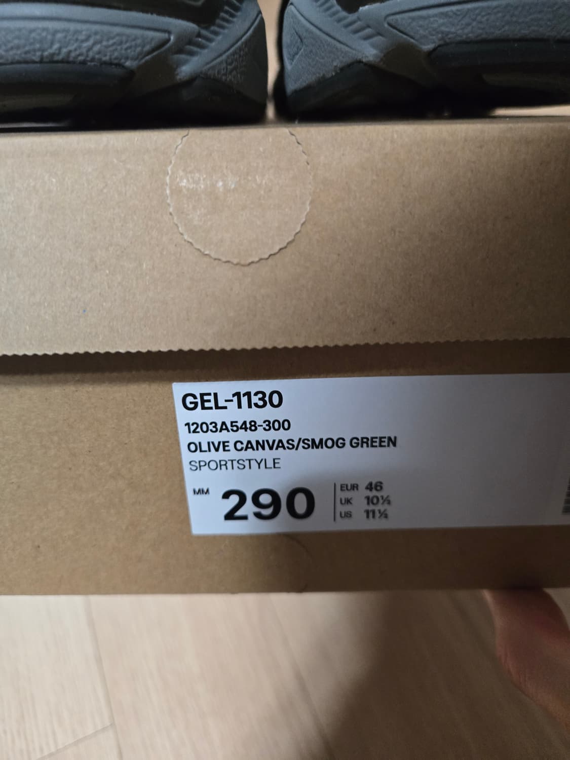 [290] 아식스 젤1130 올리브 스모그 그린 무신사 에디션 상품이미지10