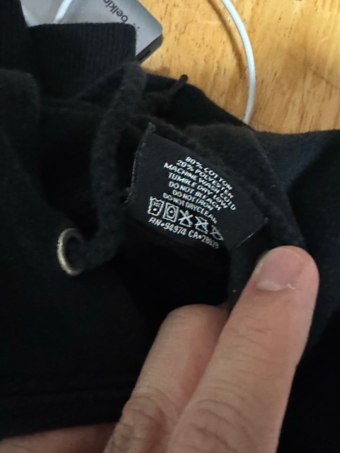 스투시 서울 스탁 후드 블랙 L 상품이미지4