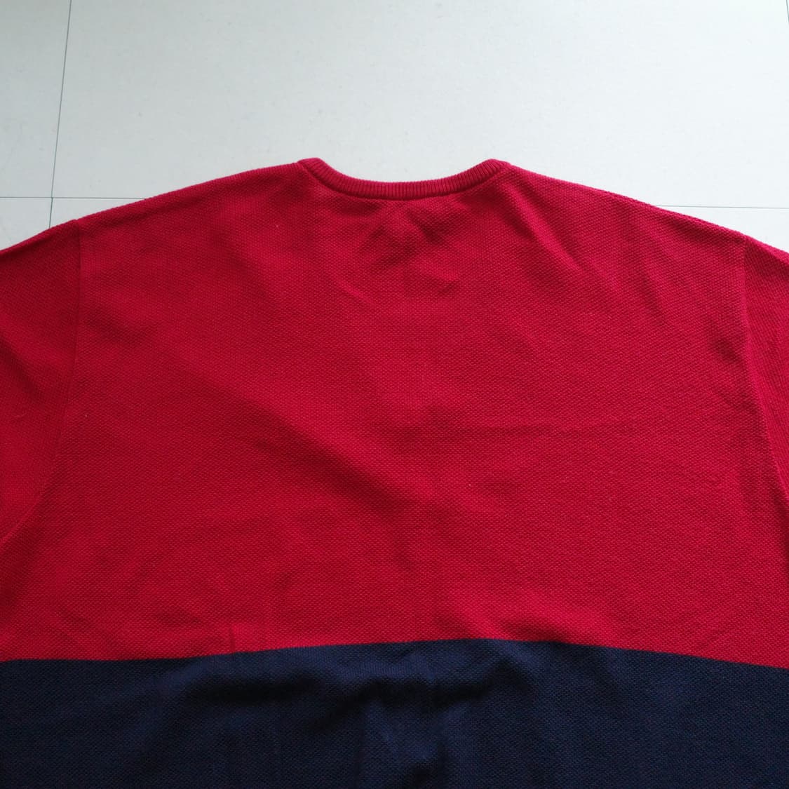 80s [영국산] 폴로 랄프로렌 울 니트 XL 브이넥 빅스트라이프 상품이미지8