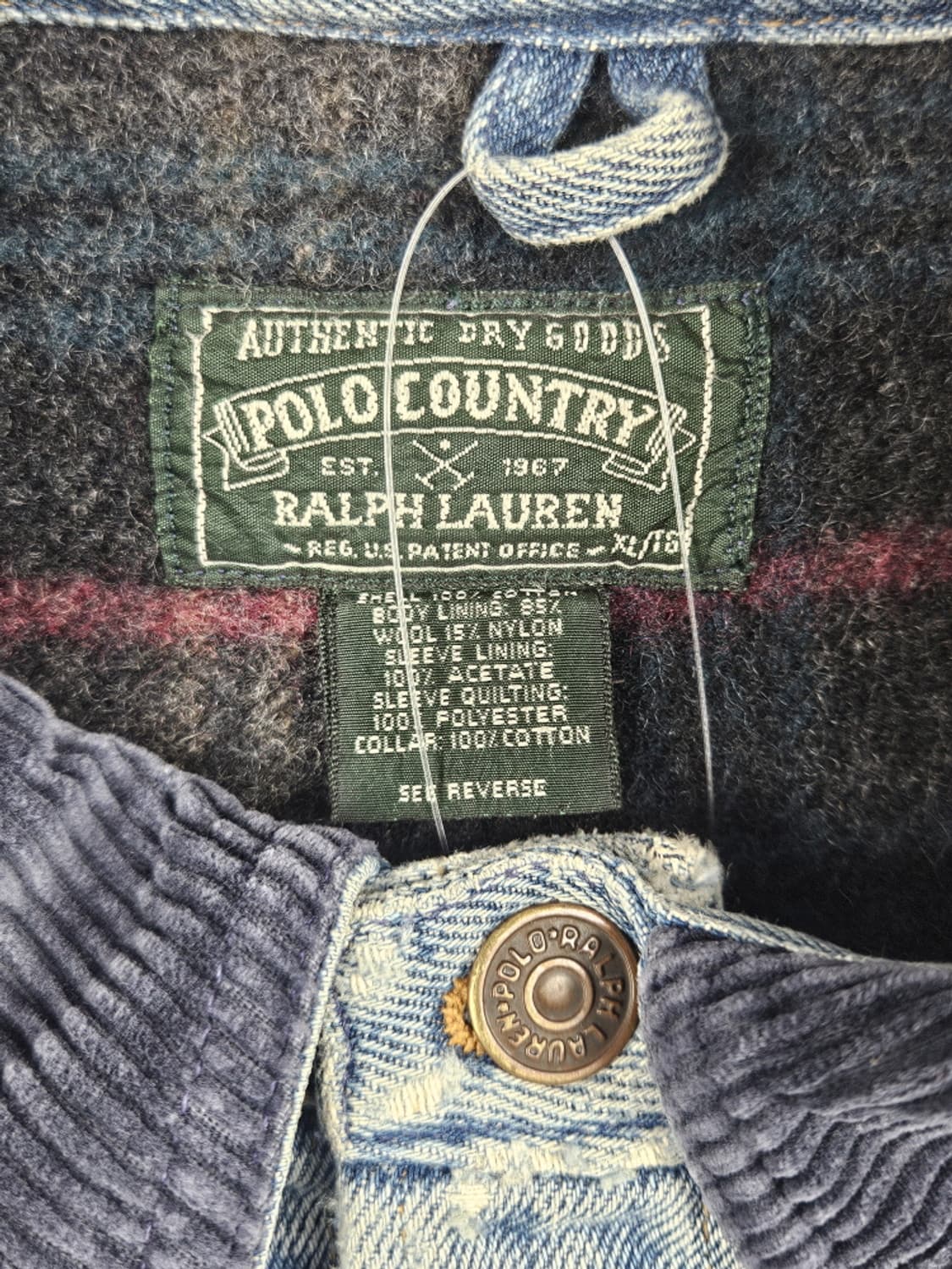 90's 폴로랄프로렌 컨트리 포켓 데님 초어자켓 ( XL ) / 9995 상품이미지6