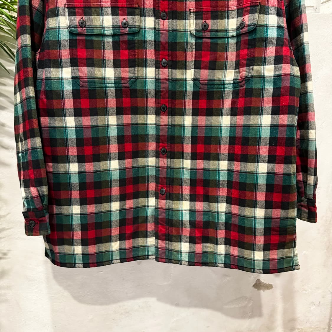 EBTEK 에브텍 에디바우어 윈도우 타탄체크 셔츠자켓 패딩안감 디테일 상품이미지4