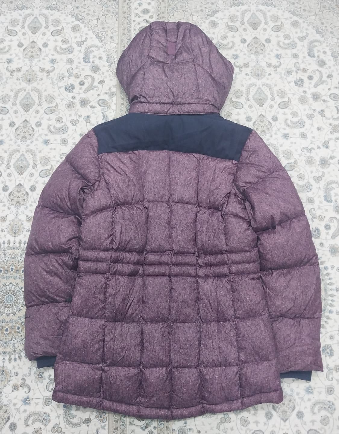 컬럼비아 여성용 퍼플 후드 패딩 M (후드분리됨) 상품이미지3
