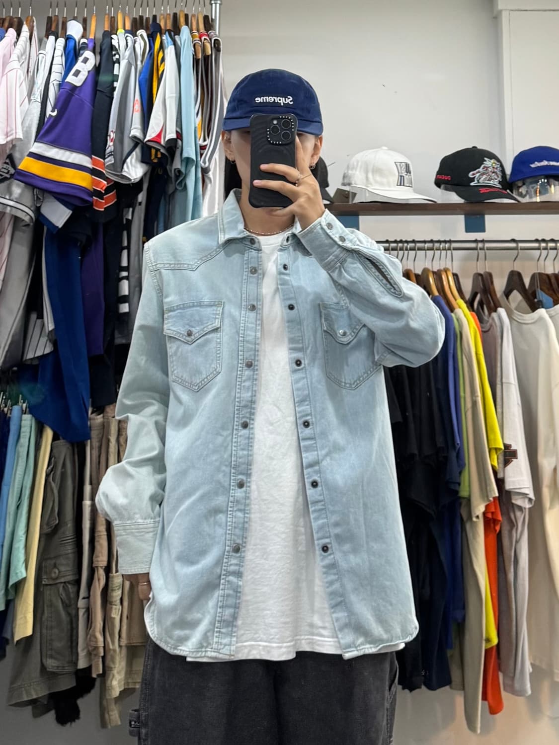 00s 디젤 투포켓 데님셔츠 상품이미지1