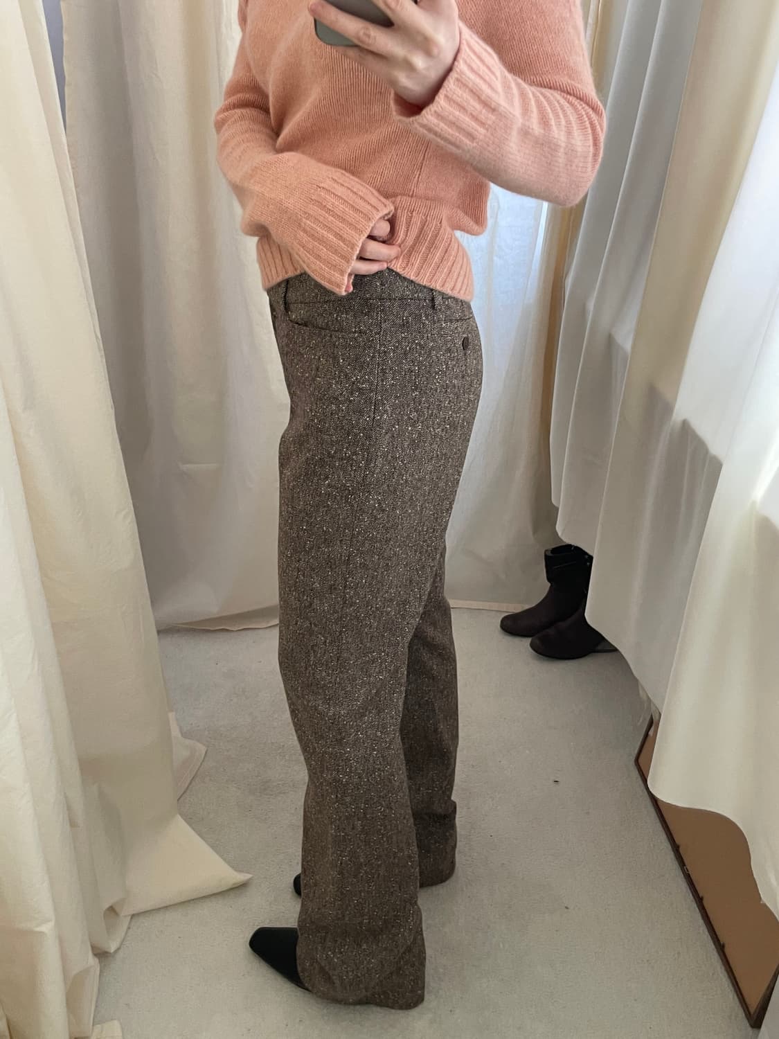 vintage low rise semi boot cut slacks 상품이미지7