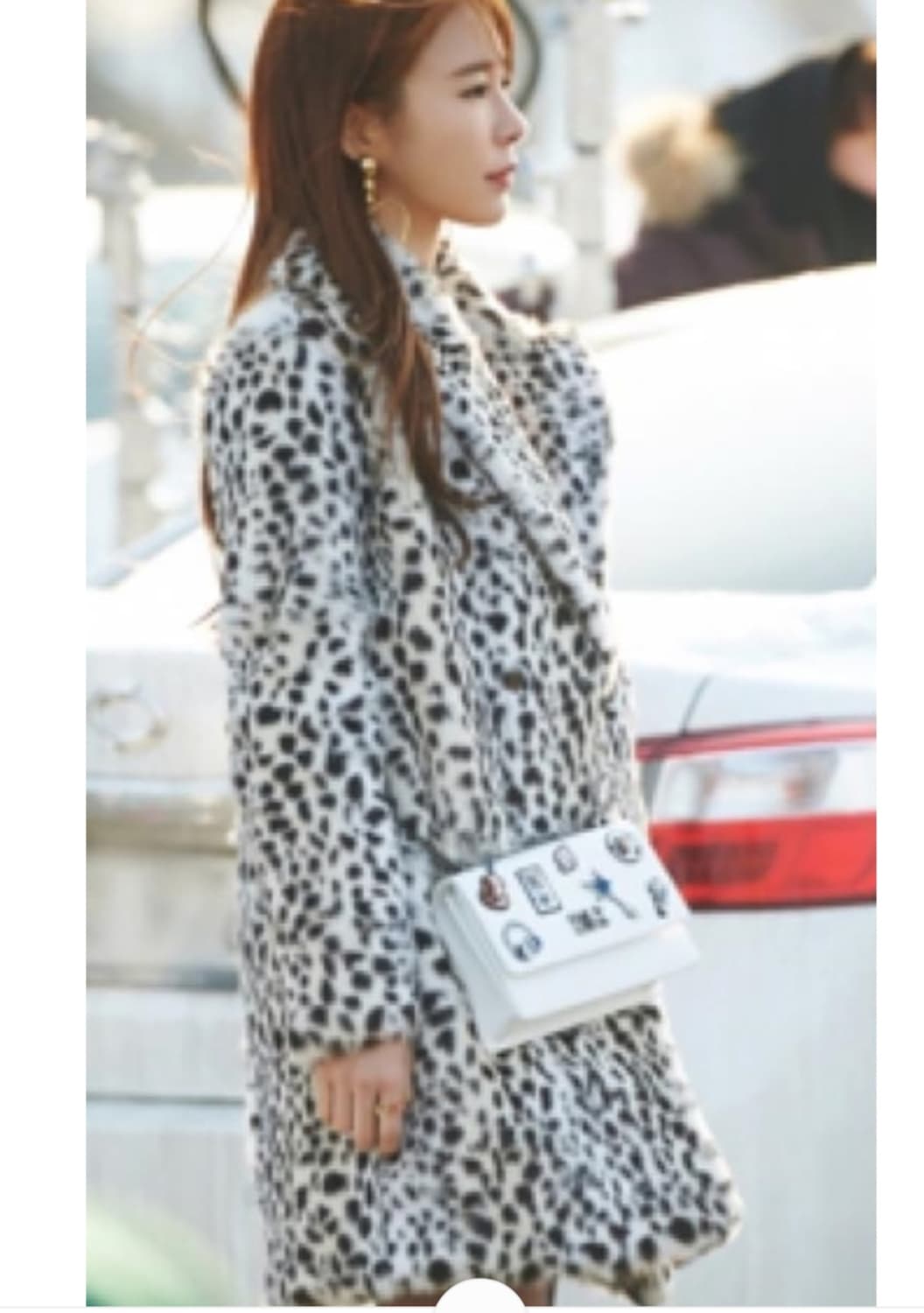 마쥬  레오파드 래빗 퍼 도깨비 유인나 님 코트. 퍼쟈켓  상품이미지2
