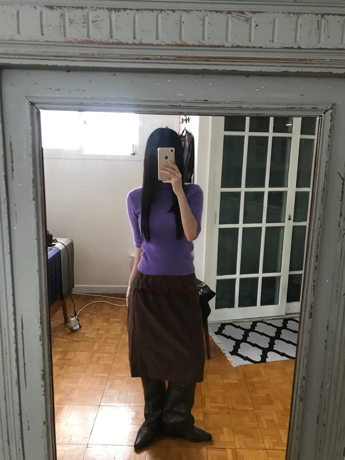 vintage angora turtle neck knit 상품이미지1