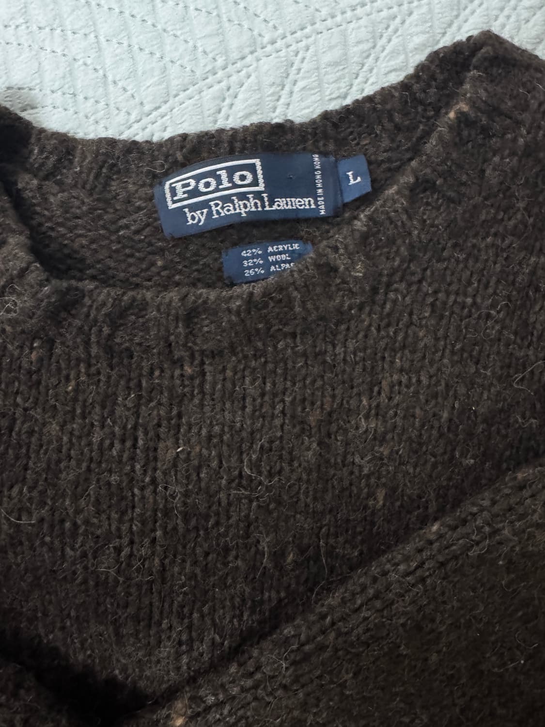 폴로 브라운 니트 L(100-103) 상품이미지2