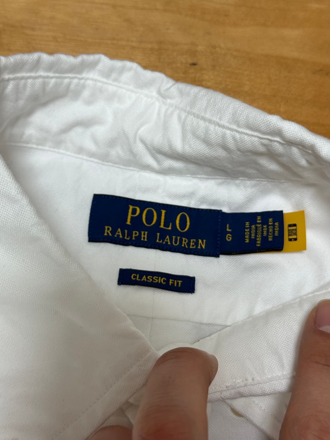 폴로 랄프로렌 가먼트다이 옥스포드 셔츠 L 상품이미지2