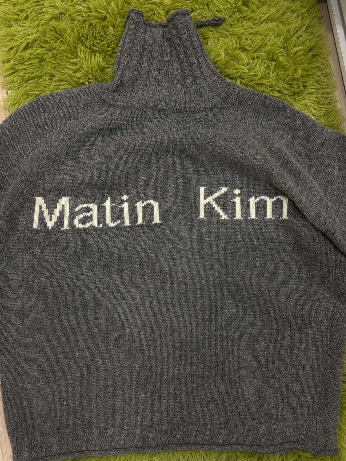 마뗑킴 스펠 포인트 니트 집업 (S) 상품이미지4