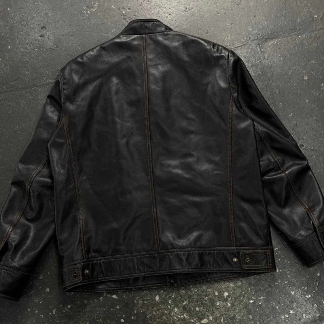 105 빈티지 양가죽 레이싱 가죽자켓 상품이미지5