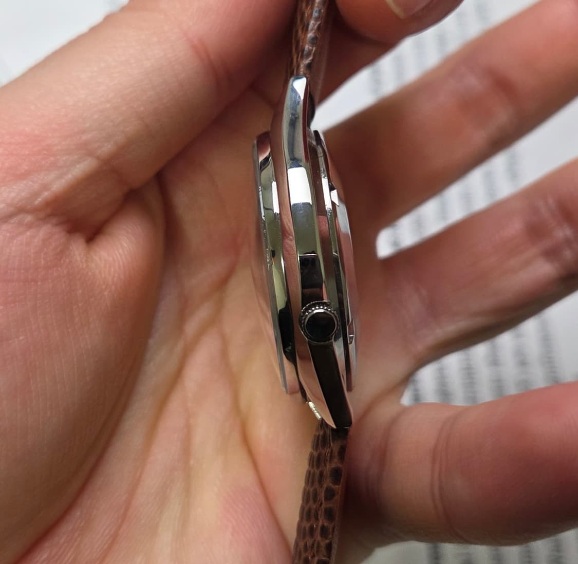 빈티지 세이코 C쉐잎 한자 데이데이트 오리지널 실버판 6309 오토매틱  상품이미지5