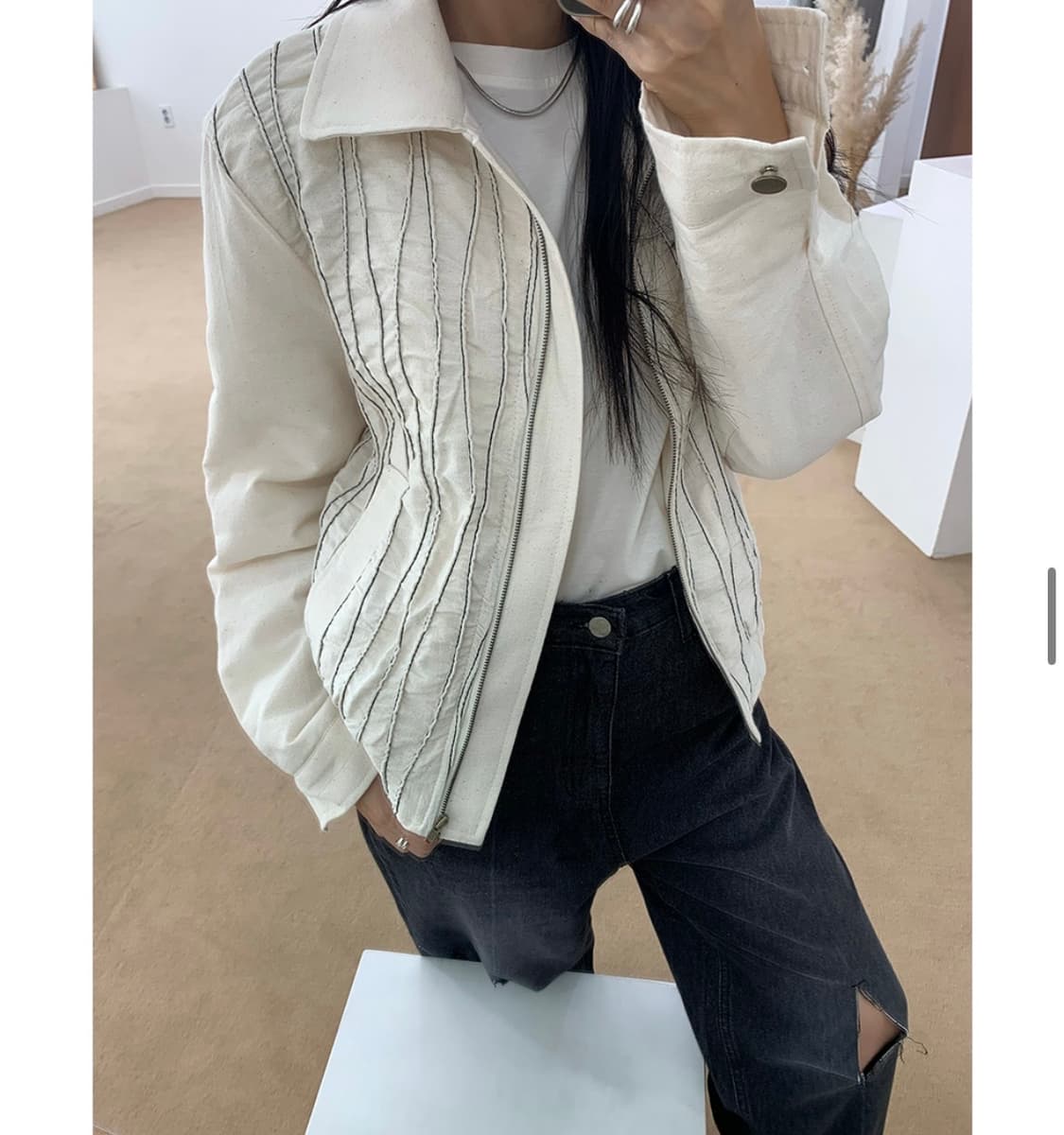 Wood blouson 상품이미지1